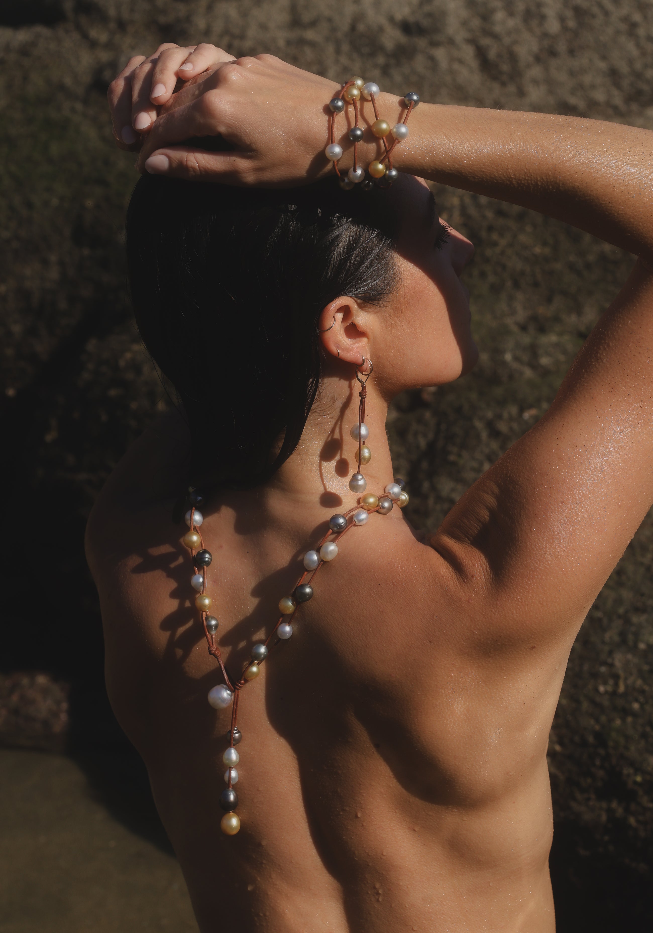 Music Necklace Two Strand Mélange