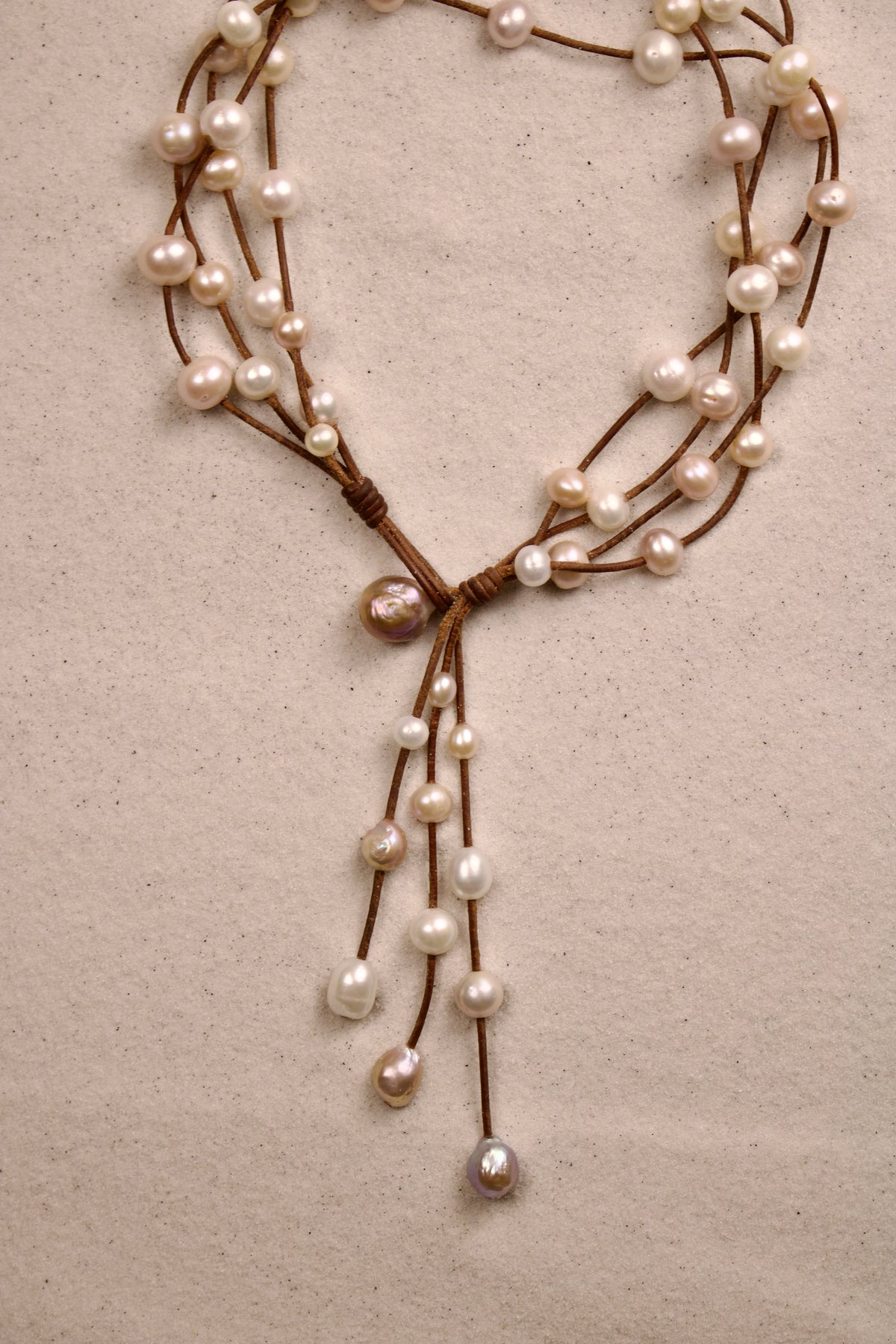 Music Necklace Four Strand Multi