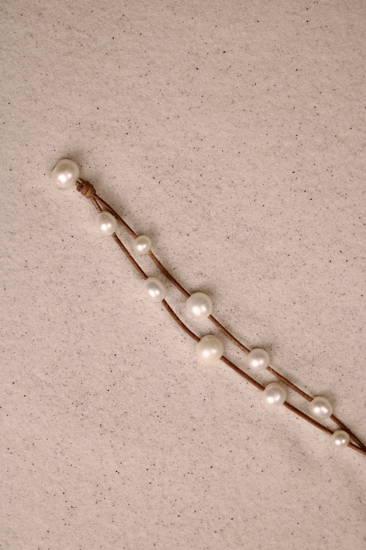 Music Bracelet Two Strand White