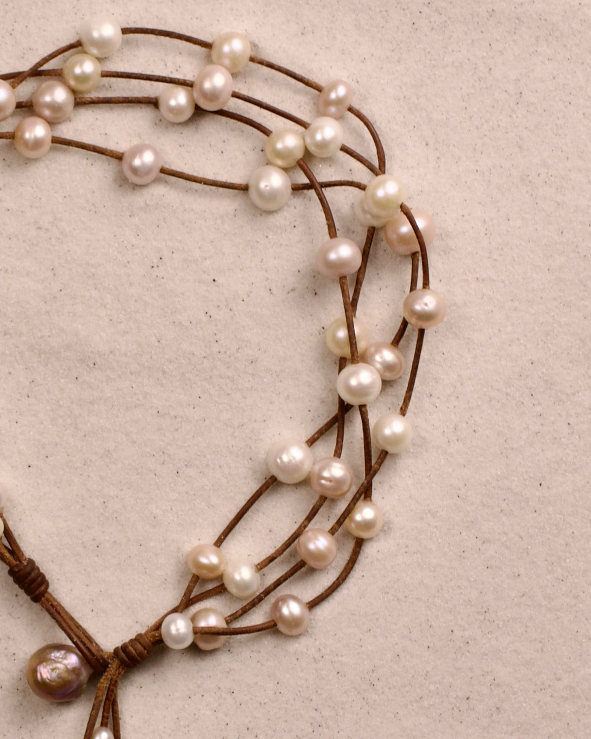 Music Necklace Four Strand Multi