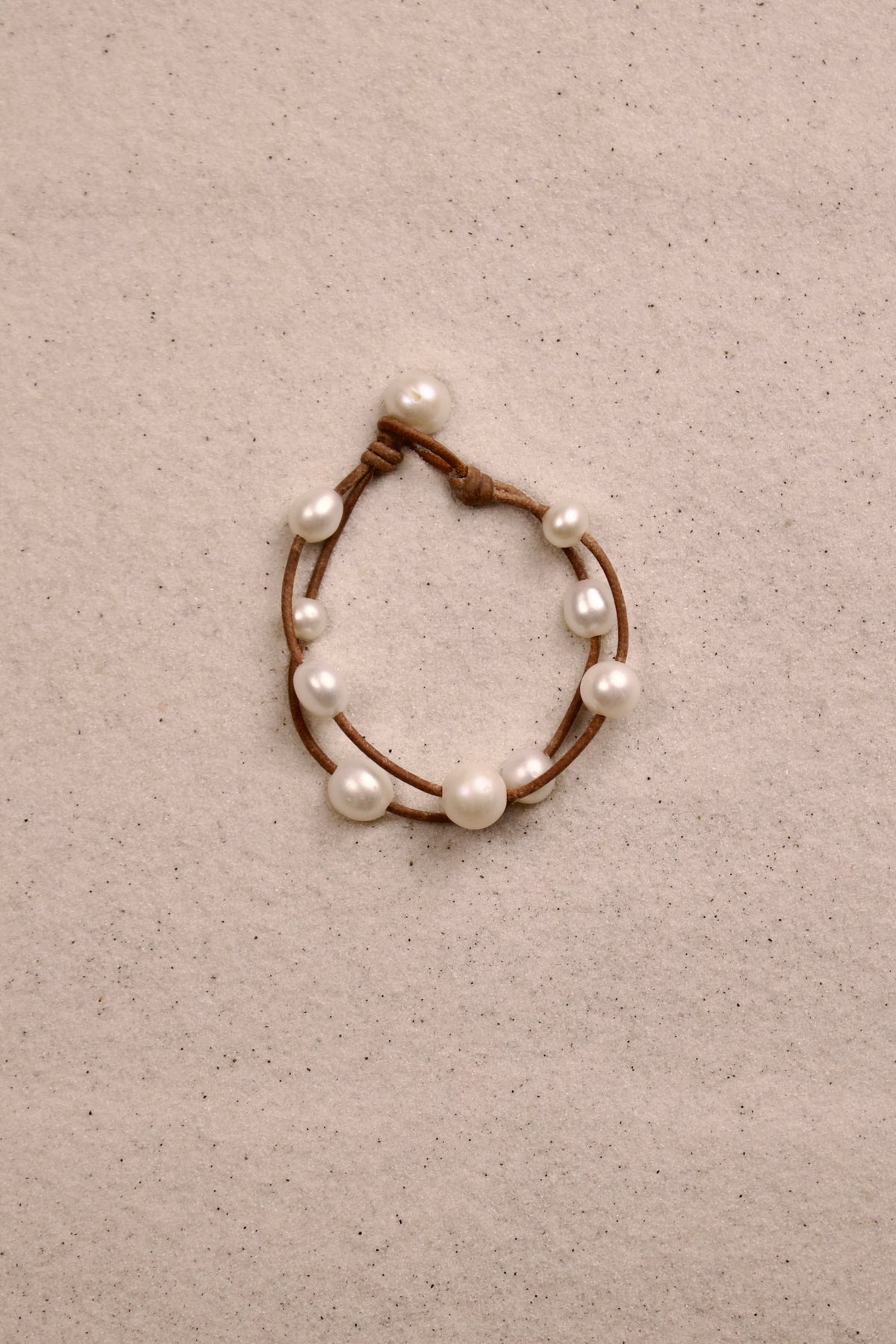 Music Bracelet Two Strand White
