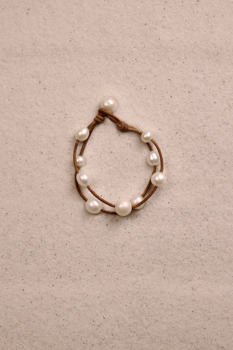 Music Bracelet Two Strand White