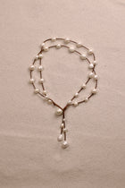 Music Necklace Two Strand White