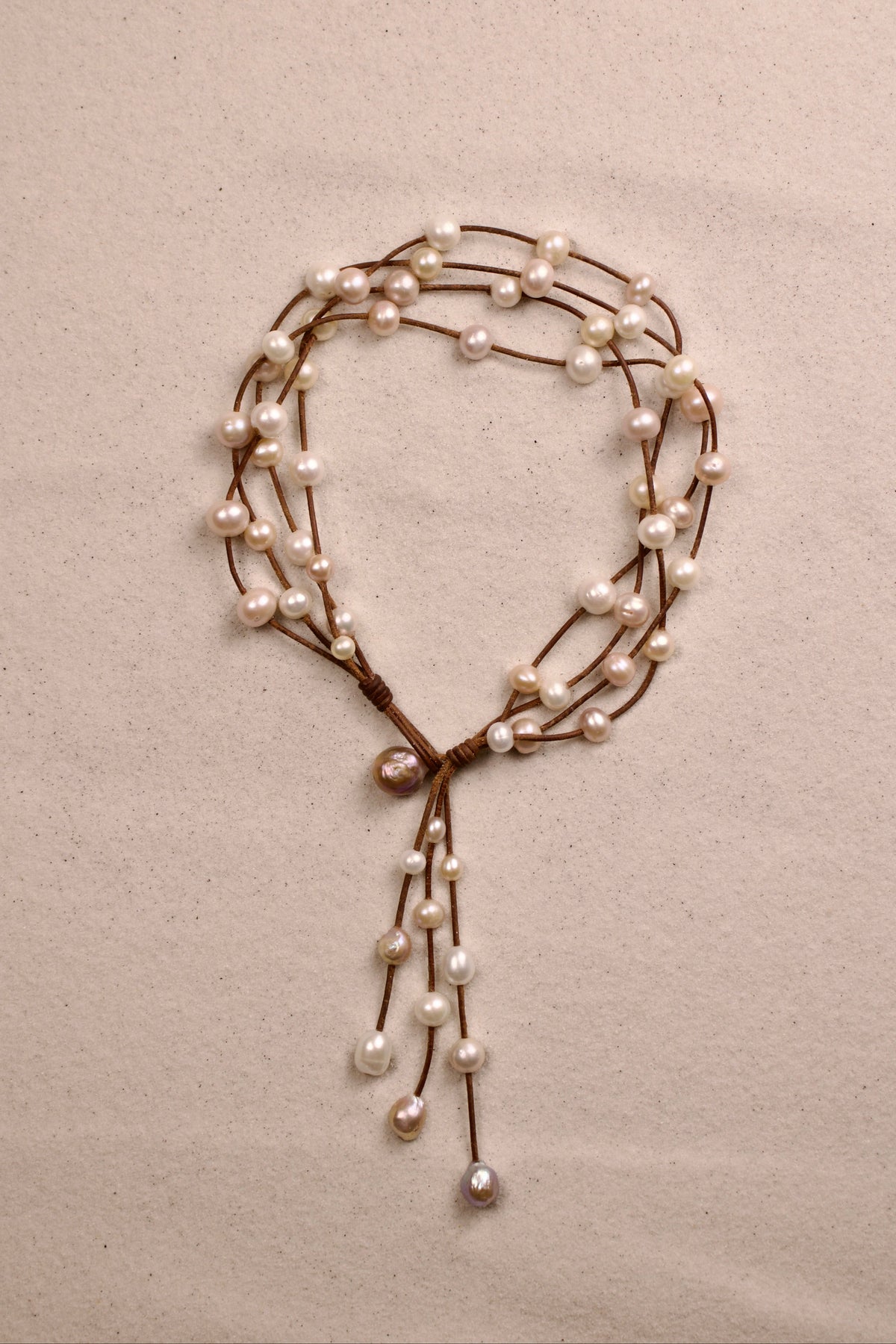 Music Necklace Four Strand Multi
