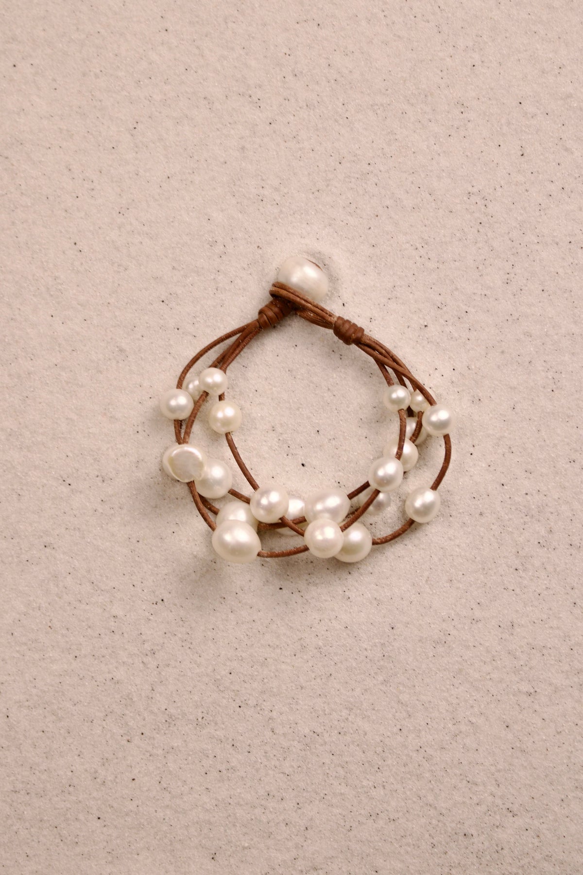 Music Bracelet Four Strand White