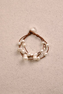 Music Bracelet Four Strand White