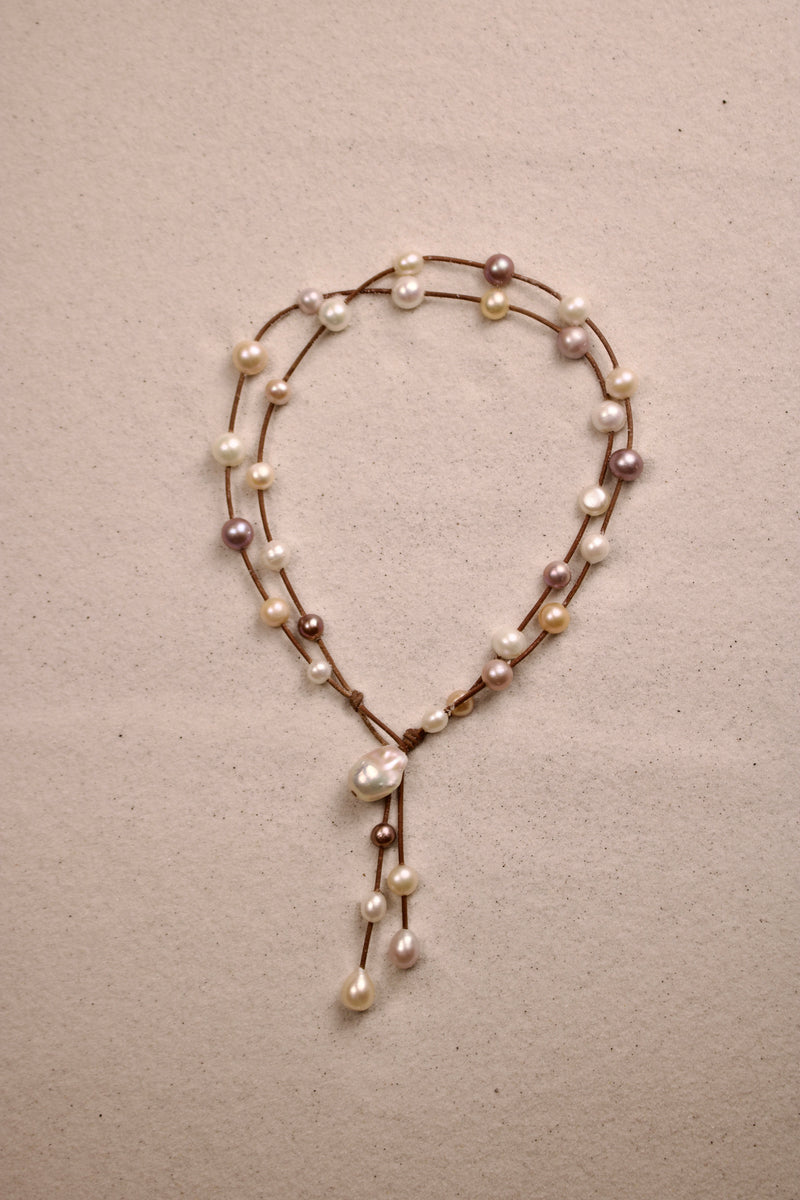 Music Necklace Two Strand Multi
