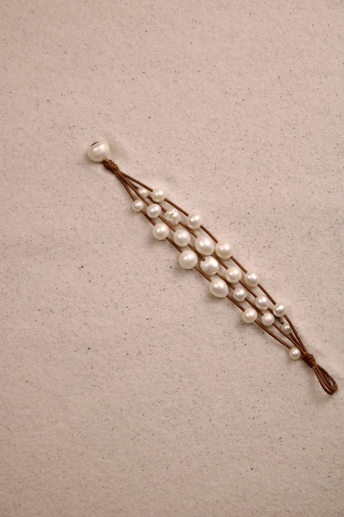 Music Bracelet Four Strand White