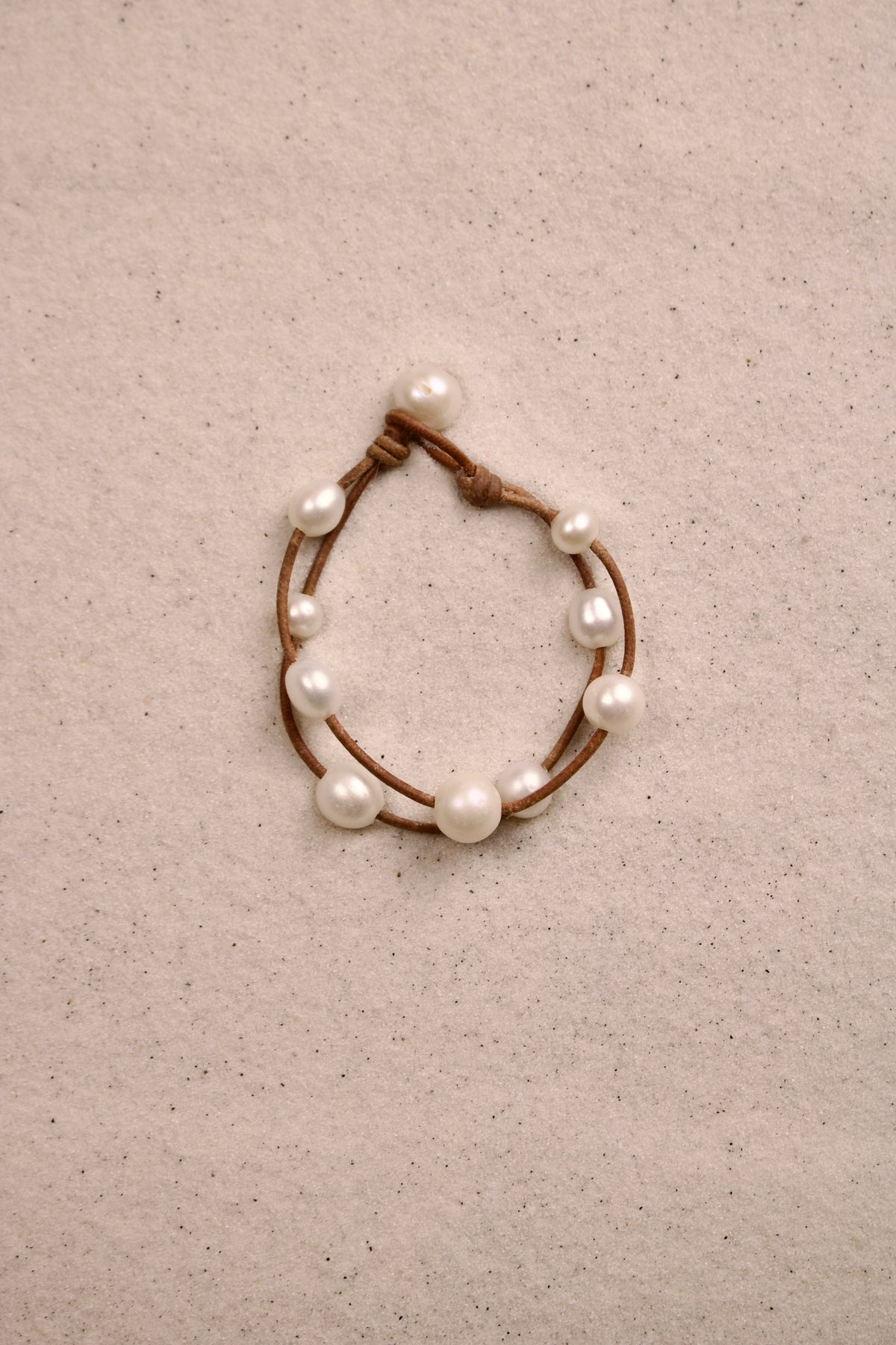 Music Bracelet Two Strand White