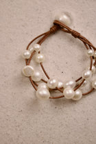 Music Bracelet Four Strand White