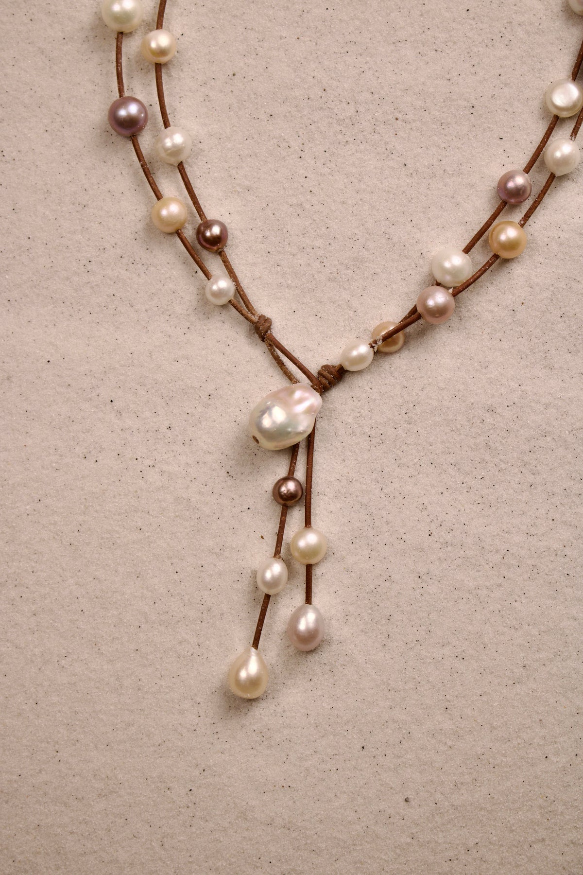 Music Necklace Two Strand Multi