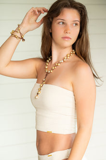 Music Bracelet Four Strand Gold