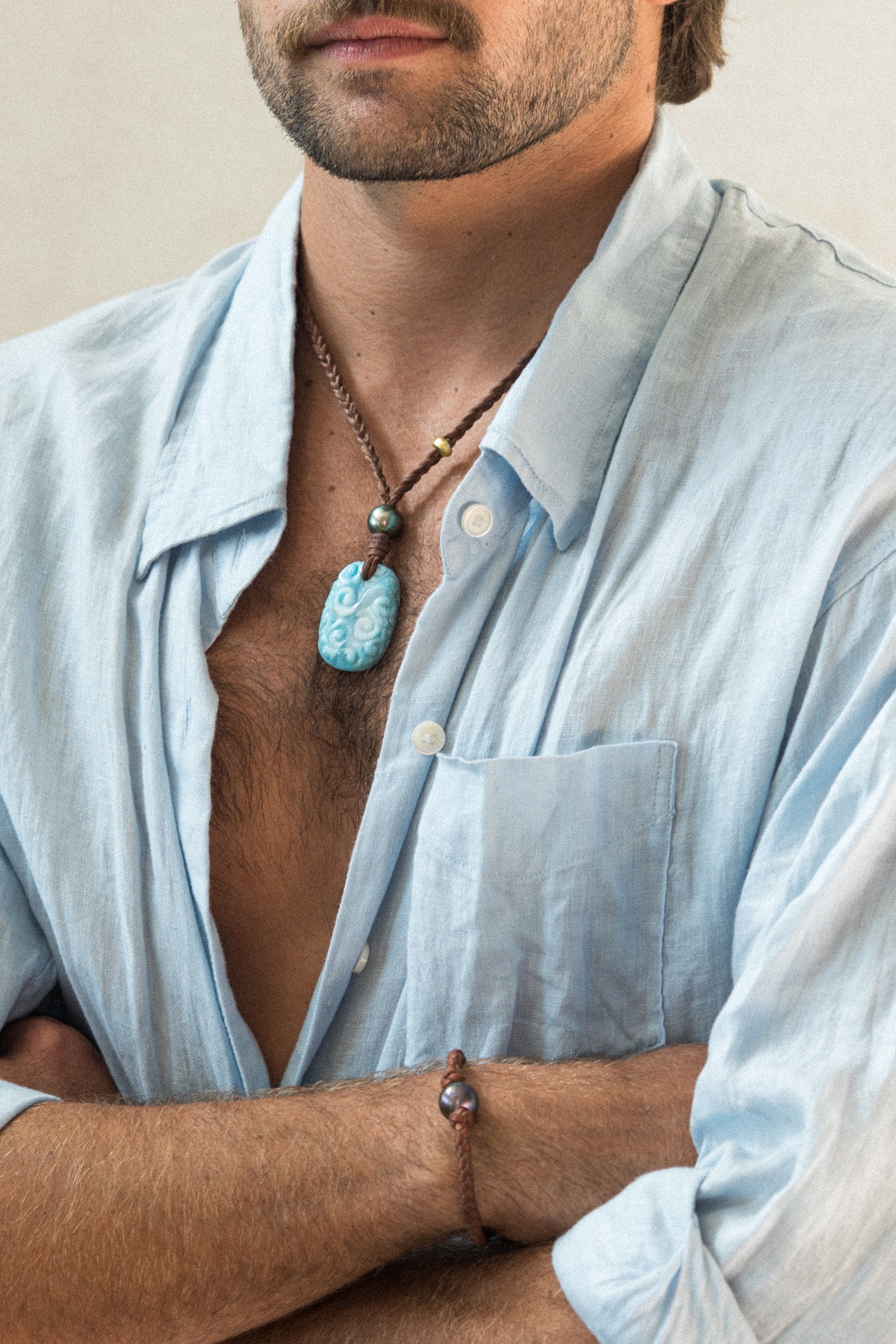 Black Tahitian Single  Braided Bracelet