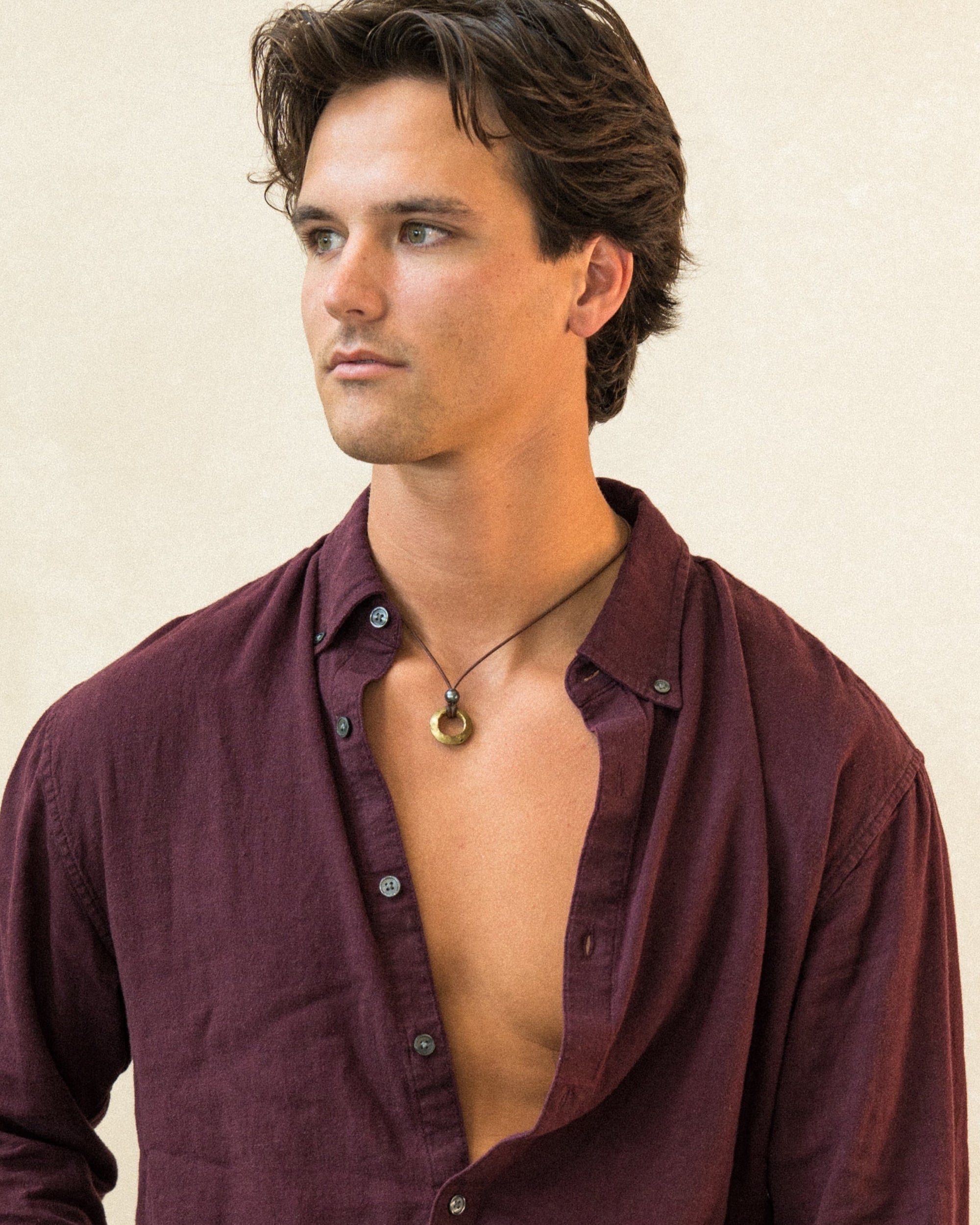 Brass African Dread Ring Necklace