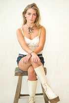 Black Tahitian & South Sea Gold Daisy Bracelet