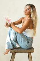 White South Sea &  Black Tahitian Daisy Bracelet