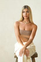 South Sea White & Gold Daisy Bracelet