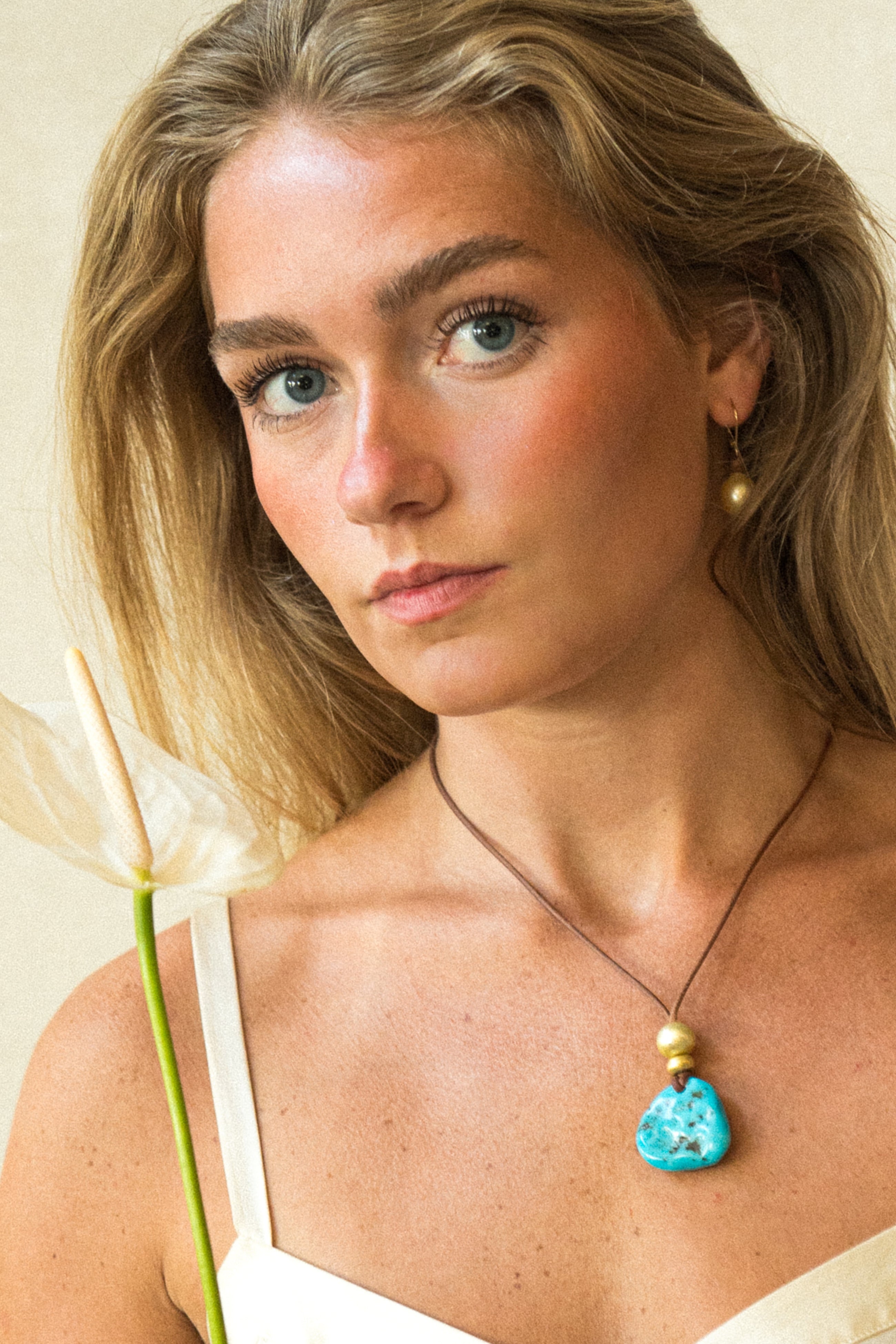 Turquoise & Gold Saba