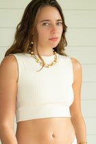Music Necklace Two Strand Gold