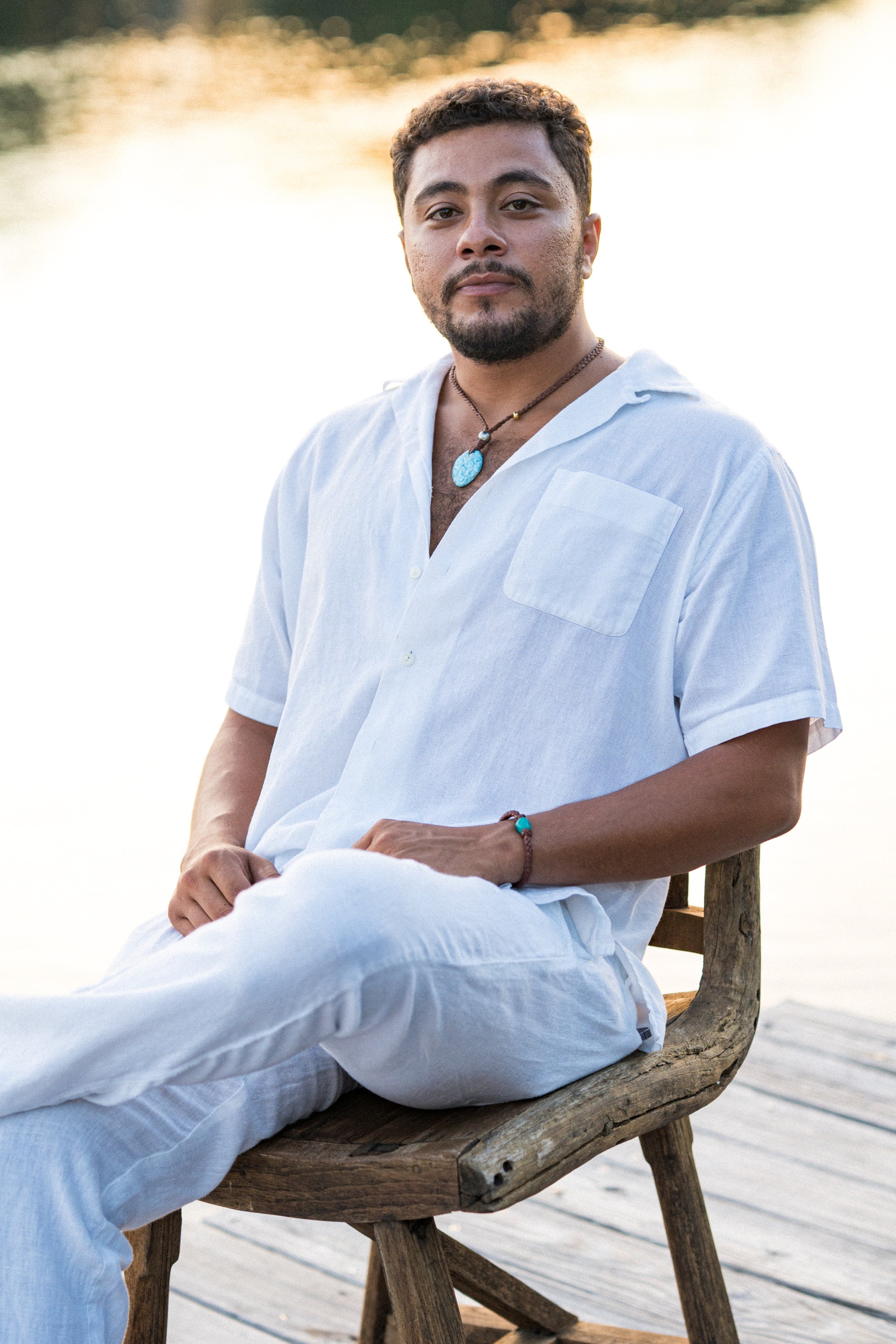 Larimar Wave Necklace