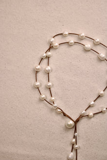 Music Necklace Two Strand White