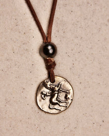 Boy On Dolphin Coin Necklace