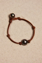 Black Tahitian Single Pearl Bracelet