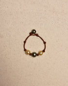 South Sea Gold & Black Tahitian Daisy Bracelet