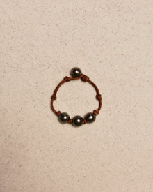 Tahitian Three Pearl Bracelet with Knots