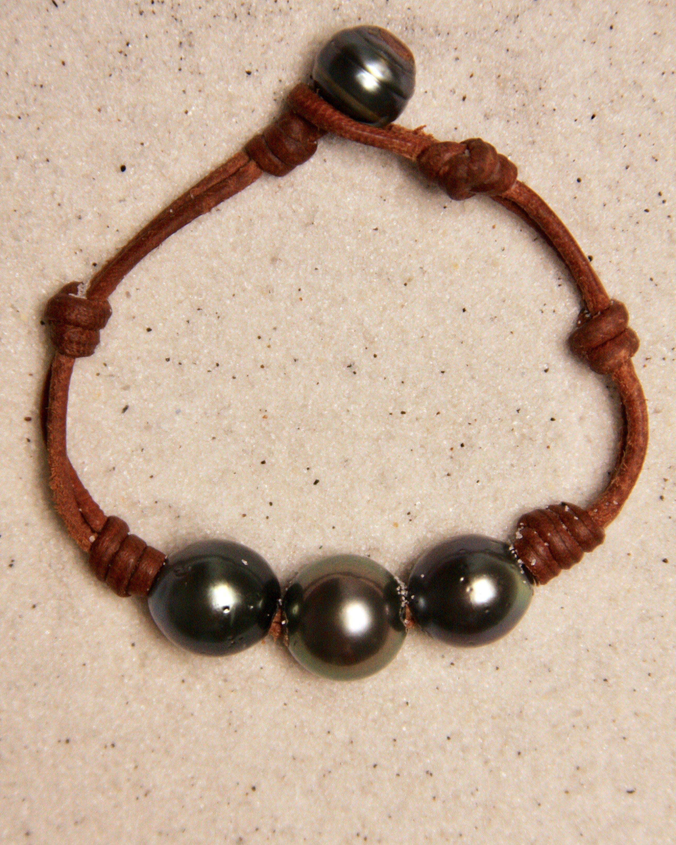 Tahitian Three Pearl Bracelet
