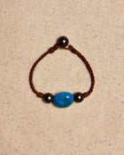 Tahitian & Turquoise Braided Bracelet