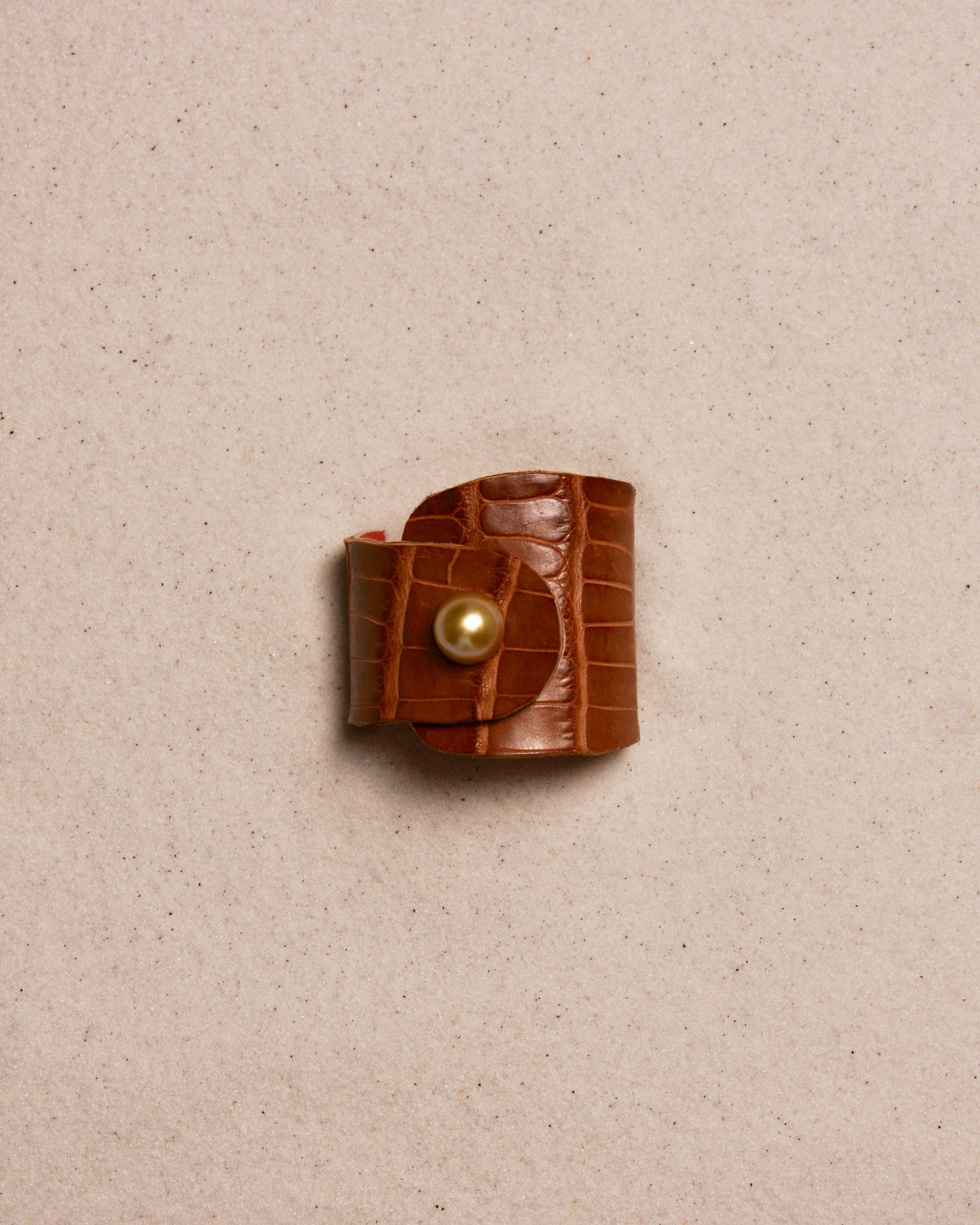 Caramel Aligator Cuff