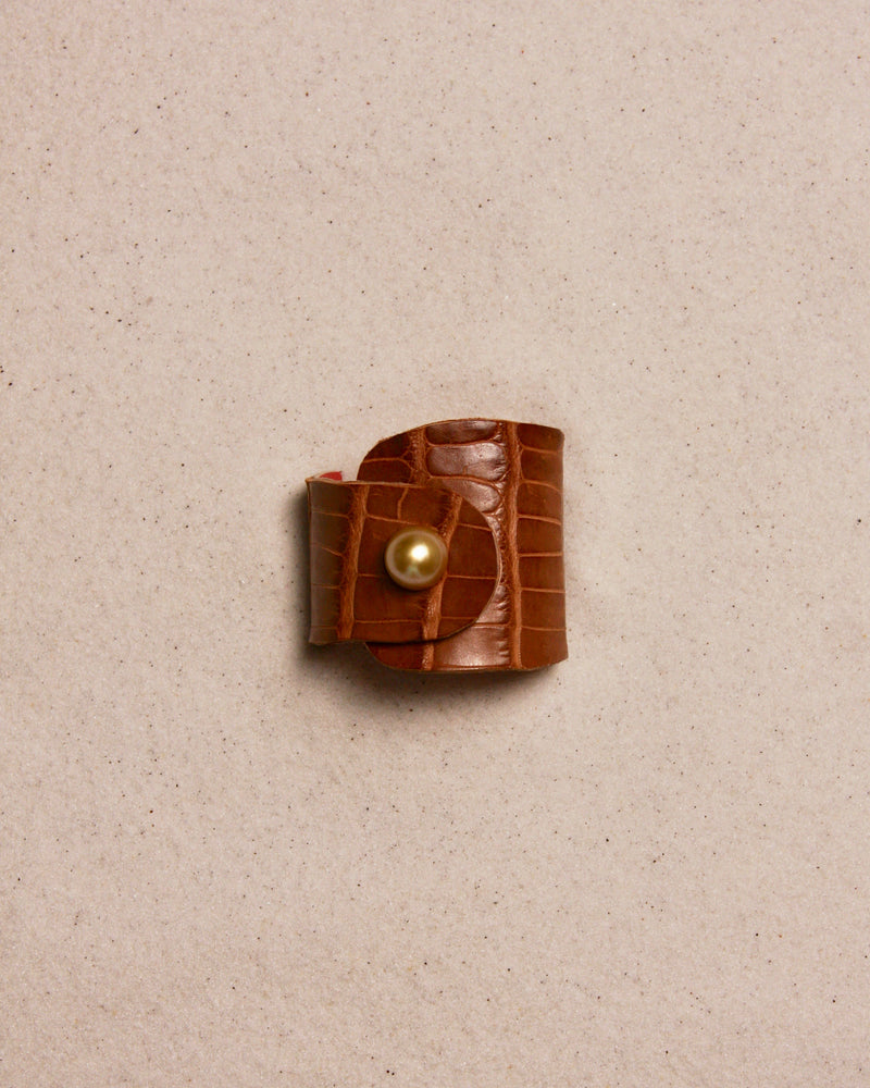 Caramel Aligator Cuff