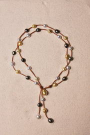 Music Necklace Two Strand Tri