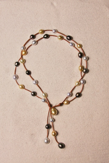 Music Necklace Two Strand Tri