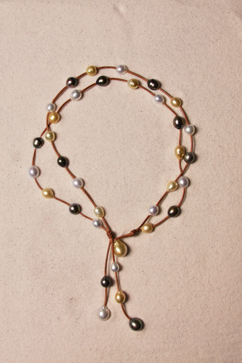 Music Necklace Two Strand Tri
