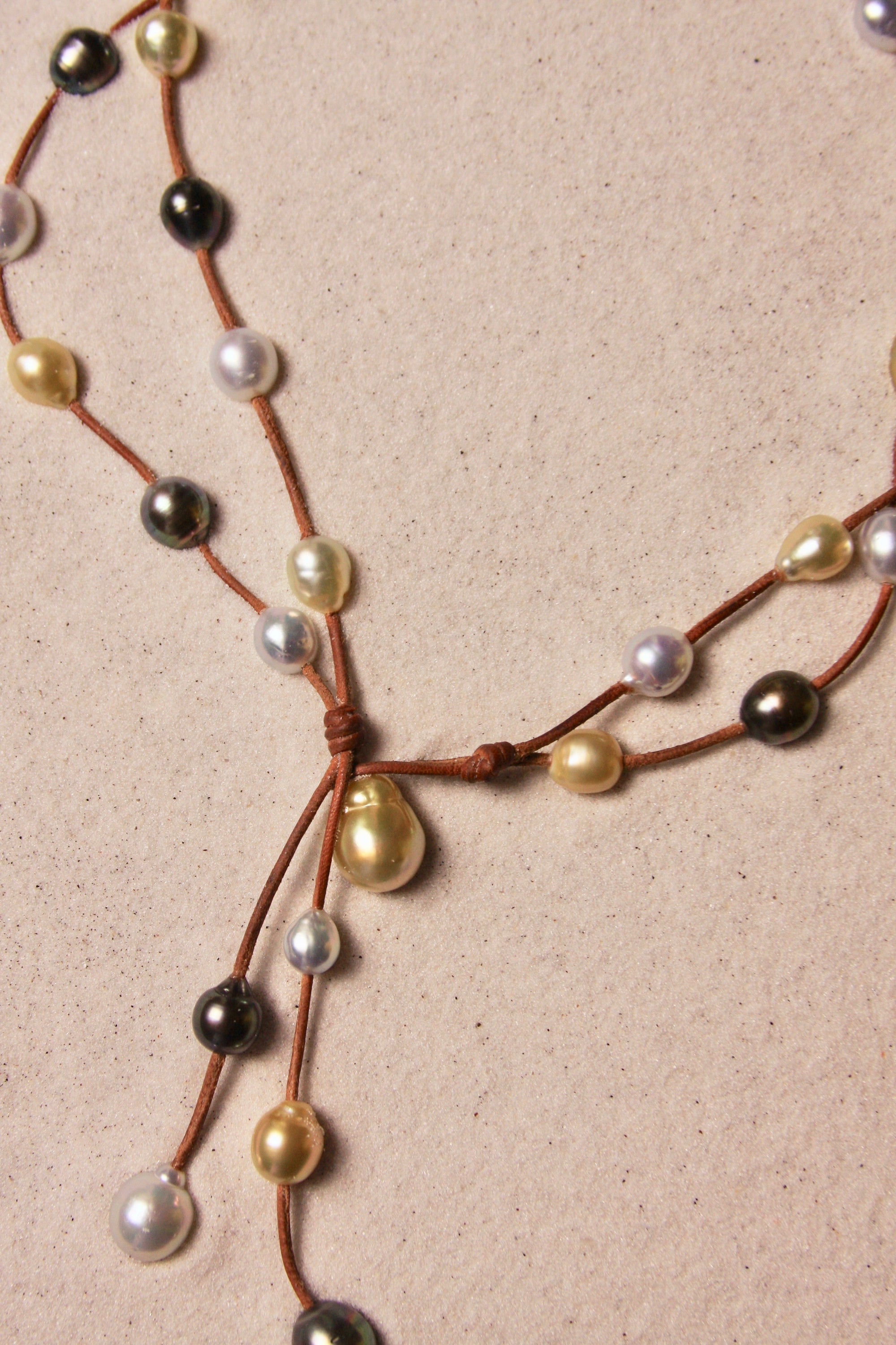 Music Necklace Two Strand Tri
