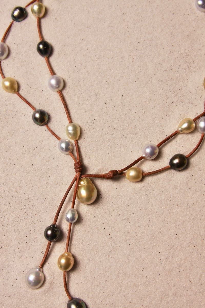 Music Necklace Two Strand Tri