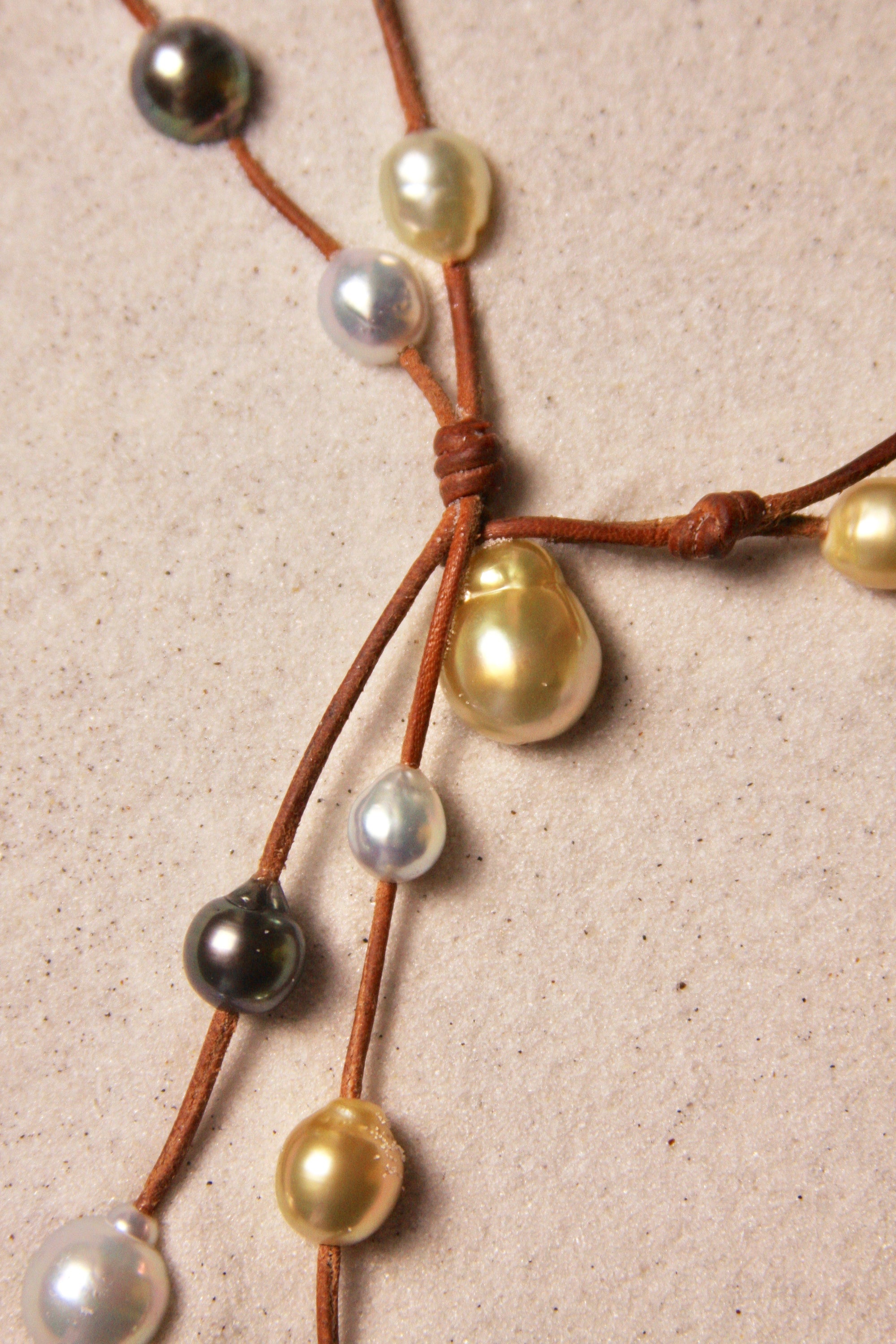 Music Necklace Two Strand Tri