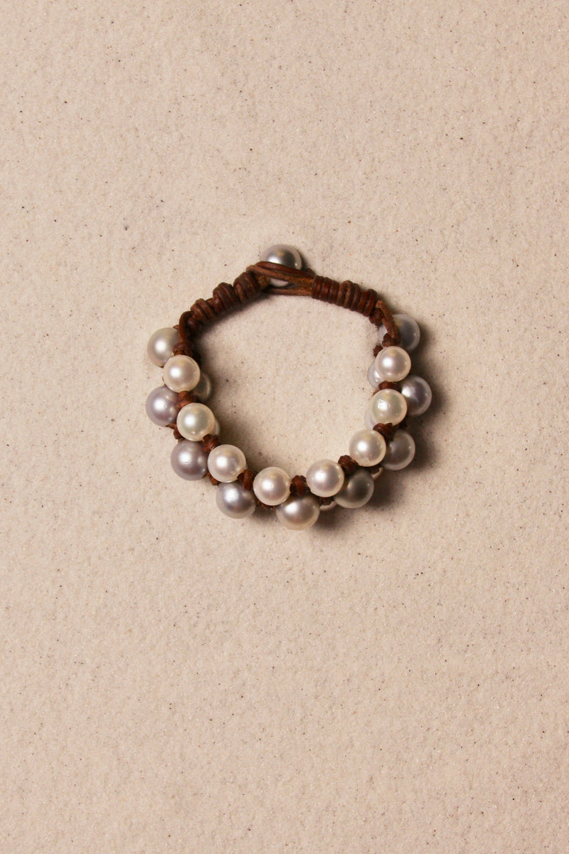 The Braided Beltway White & Platinum