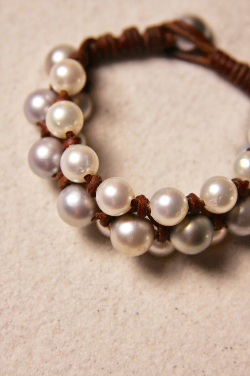 The Braided Beltway White & Platinum