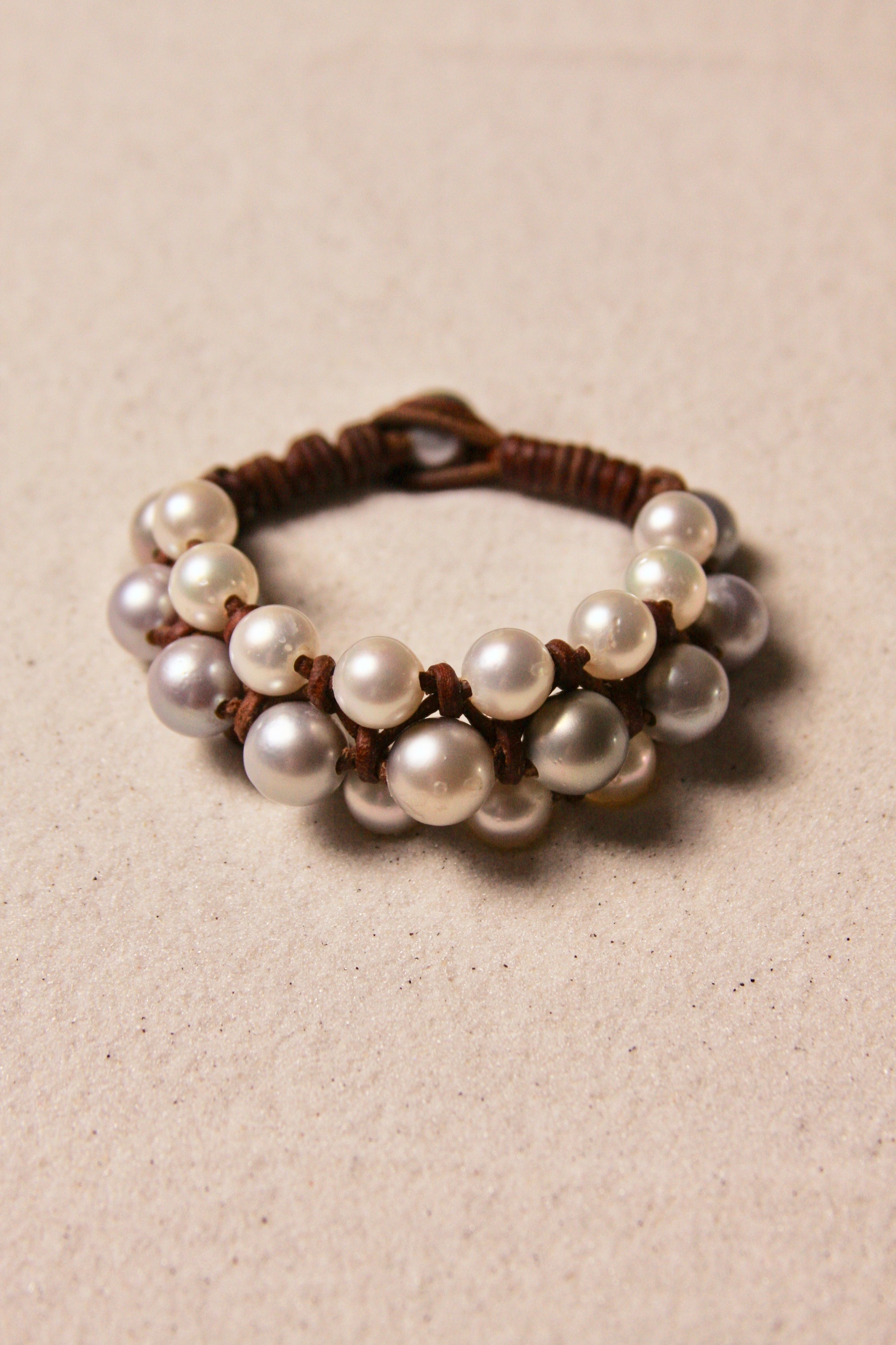 The Braided Beltway White & Platinum