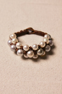 The Braided Beltway White & Platinum