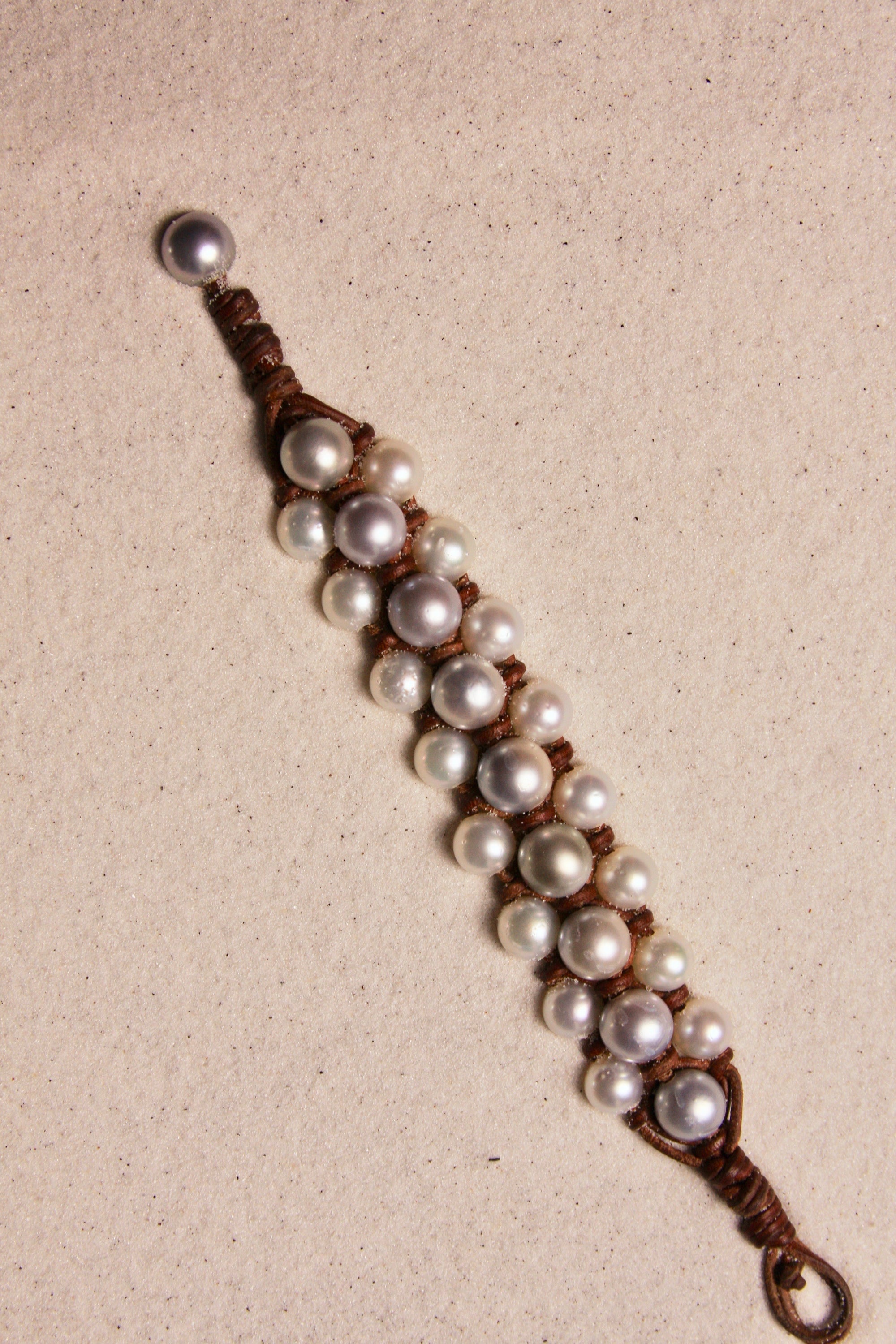 The Braided Beltway White & Platinum