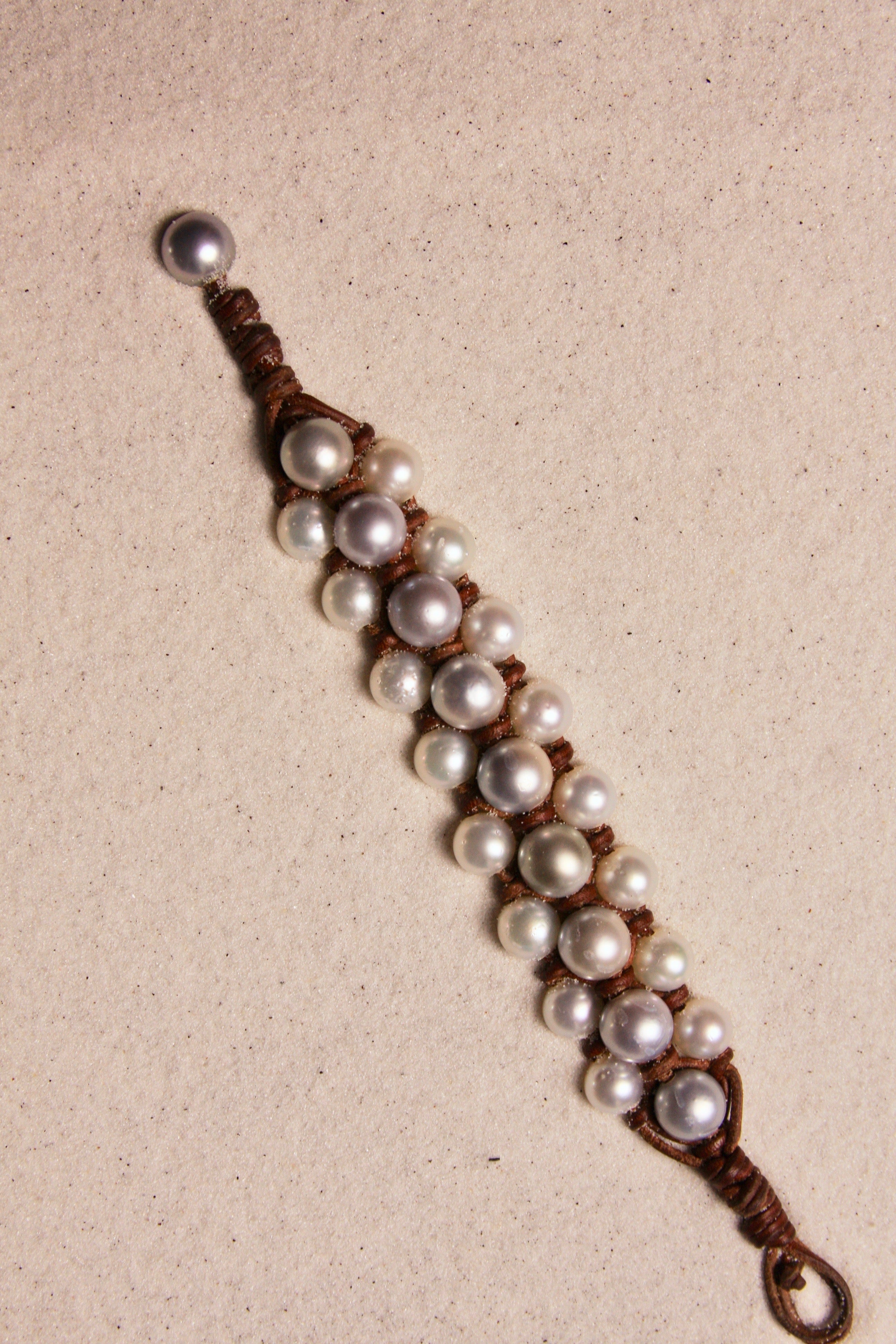 The Braided Beltway White & Platinum
