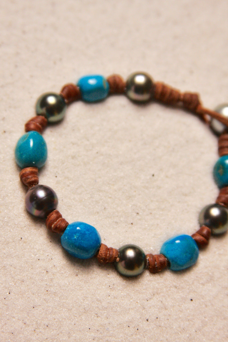 All Around Turquoise & Black Tahitian