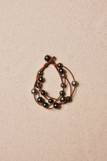 Music Bracelet Four Strand Black