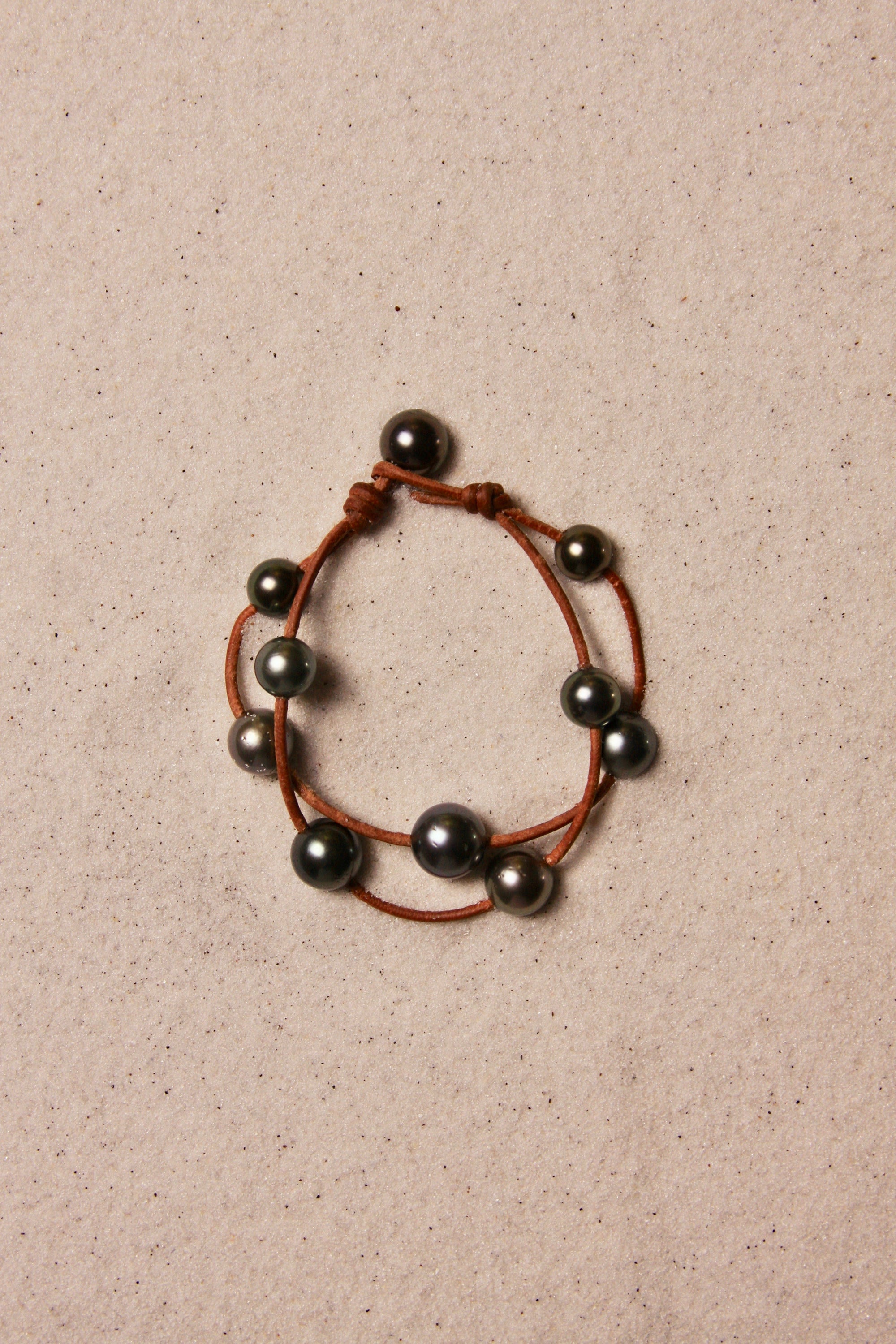 Music Bracelet Two Strand Black