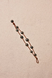 Music Bracelet Two Strand Black