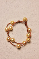 Music Bracelet Two Strand Gold